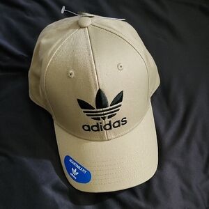 Adidas Beige Cap with Black Logo